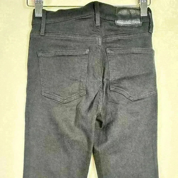 ARITZIA Lace Up Black Nico Mid Rise Skinny Crop Jeans Jeggings  Women 24 - Picture 3 of 10